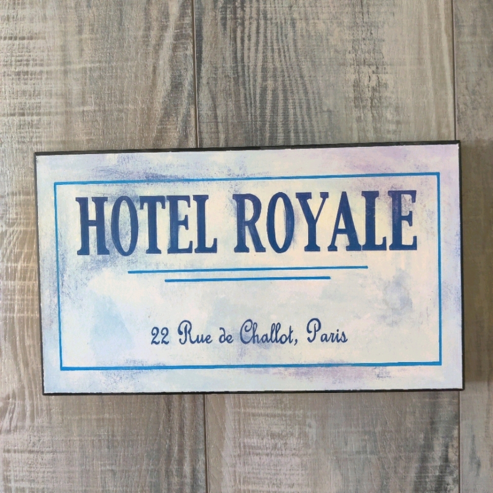 Decor French Sign 12"x7"
